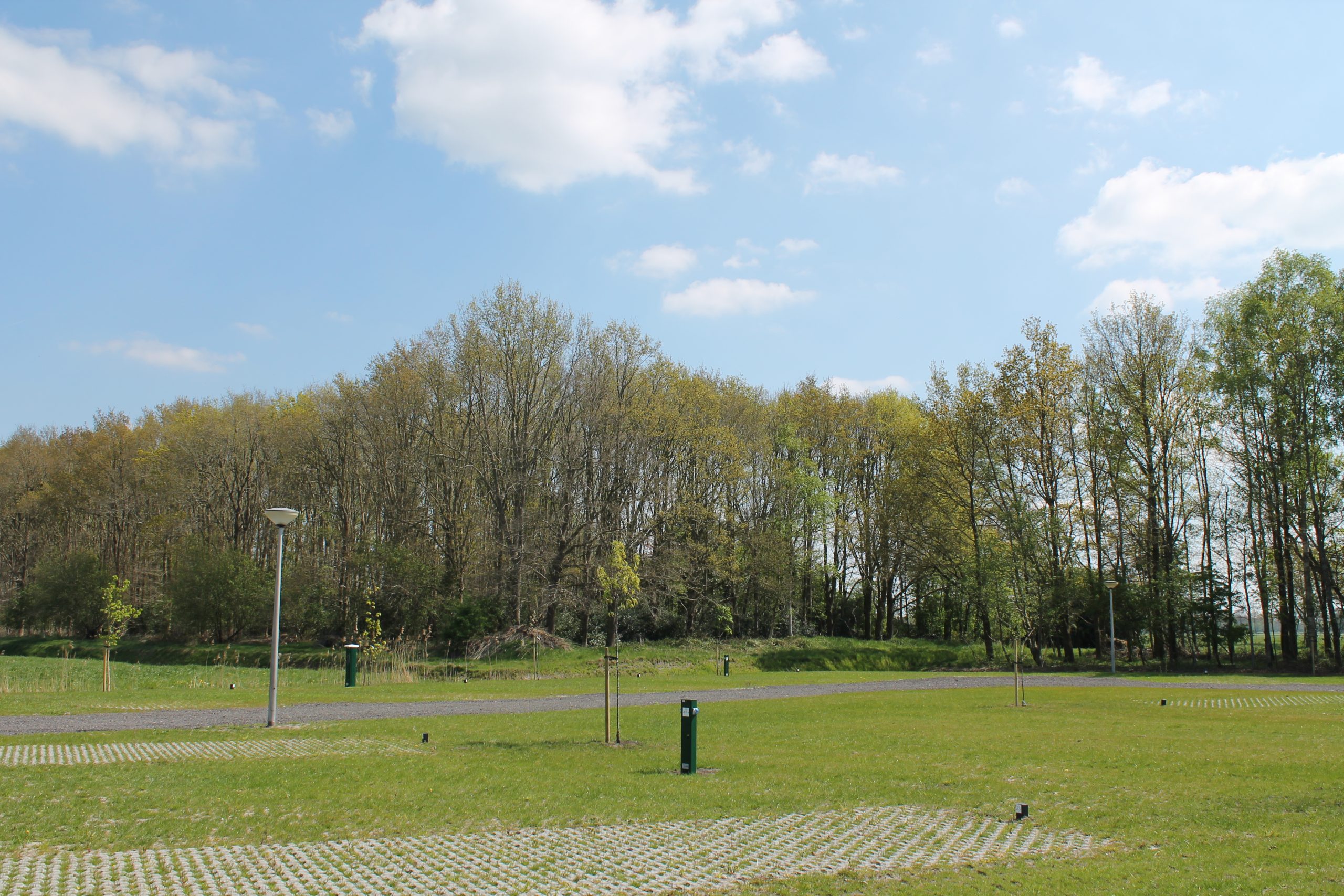 overzicht veld camperplaats De Flint